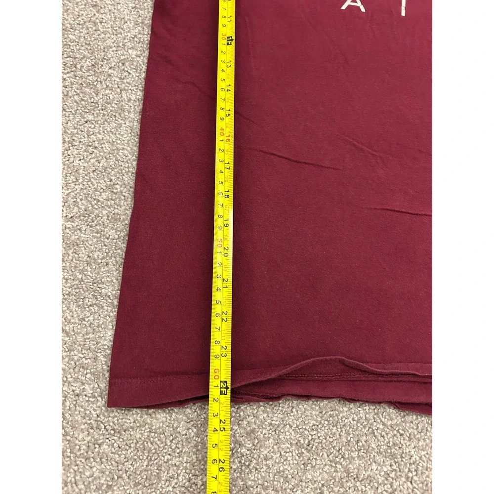 Nike Air T-Shirt Mens Medium Burgundy Excellent Swoosh Logo Short Sleeve Tee